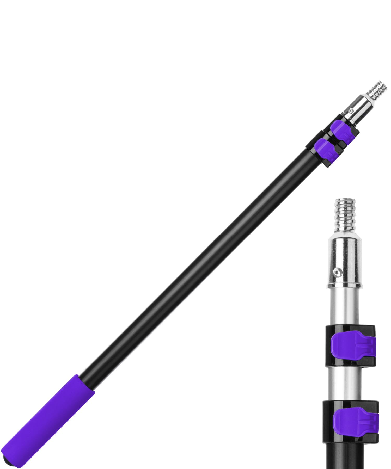 Bates- Telescopic Extension Pole, 6 Ft, Aluminum Alloy, Sturdy Multi-Purpose Extension Pole with Flip-Lock Design for Painting, Dusting and Cleaning