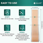 Silicone Scar Sheets, Silicone Scar Tape (1.6"x 120" Roll-3M), Reusable and Effective Scar Removal Sheets, Silicone Scar Removal Sheets for Surgical Scars, Healing Keloid, C-Section, Tummy Tuck