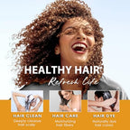 Hair Dye Shampoo 3-In-1, Instant Gray Hair Coverage in Minutes-Long Lasting Argan Oil Herbal Hair Color Shampoo champu con tinte para canas 500ml (Dark Red Wine)