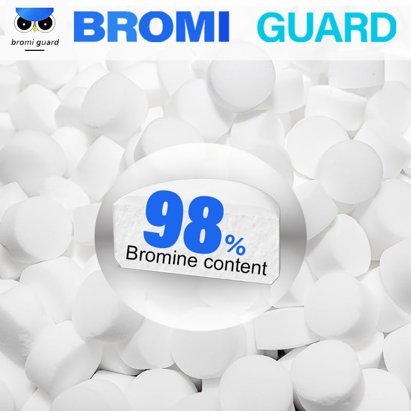【10 lbs】 1-Inch Bromine Tabs, Chemical Sanitizer for Spas & Hot Tubs, Bromine Chemical Tabs