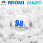 【10 lbs】 1-Inch Bromine Tabs, Chemical Sanitizer for Spas & Hot Tubs, Bromine Chemical Tabs