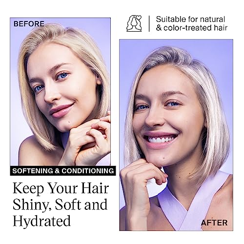 EVANYC Hair Conditioner, Tone It Down, 8.8 Fl Oz, Blonde Hair Conditioner, Purple Conditioner for Eliminating Brassy Yellow Tones, Conditioner Toner for Color-Treated Hair, Hair Moisturizer