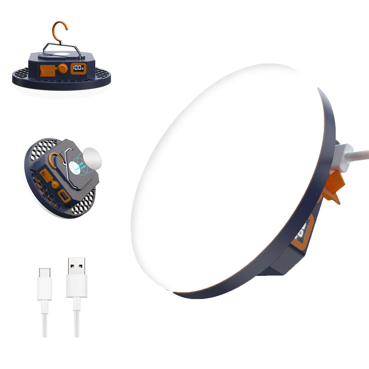 4000LM Flashlight Portable LED Camping Light Tent Lights