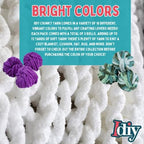 iDIY Chunky Yarn 3 Pack Skeins (72 Yards)-Tie Dye (Light Pink, Dark Pink, Red)-Fluffy Chenille Yarn Soft Throw & Baby Blankets, Arm Knitting, Crocheting &DIY Crafts & Projects! Homemade Holiday Gift