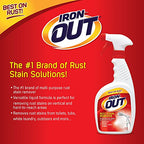Iron OUT Spray Gel Rust Stain Remover, Remove and Prevent Rust Stains in Bathrooms, Kitchens, Appliances, Laundry, and Outdoors, 24 Ounce, Pack of 6
