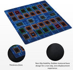 for Yugioh Playmat, 2-Player, Limited Edition Rare Dice and Free Storage Bag Master Rule Duel Field Zones, Large Card Game Mat (Basic2)
