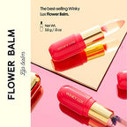 Winky Lux Flower Balm, pH Lip Balm, Color Changing Lipstick and Tinted Lip Balm Stain, Vegan & Cruelty Free Lip Balm, Hydrate & Plump, Sheer Pink Lipstick, Blue Flower