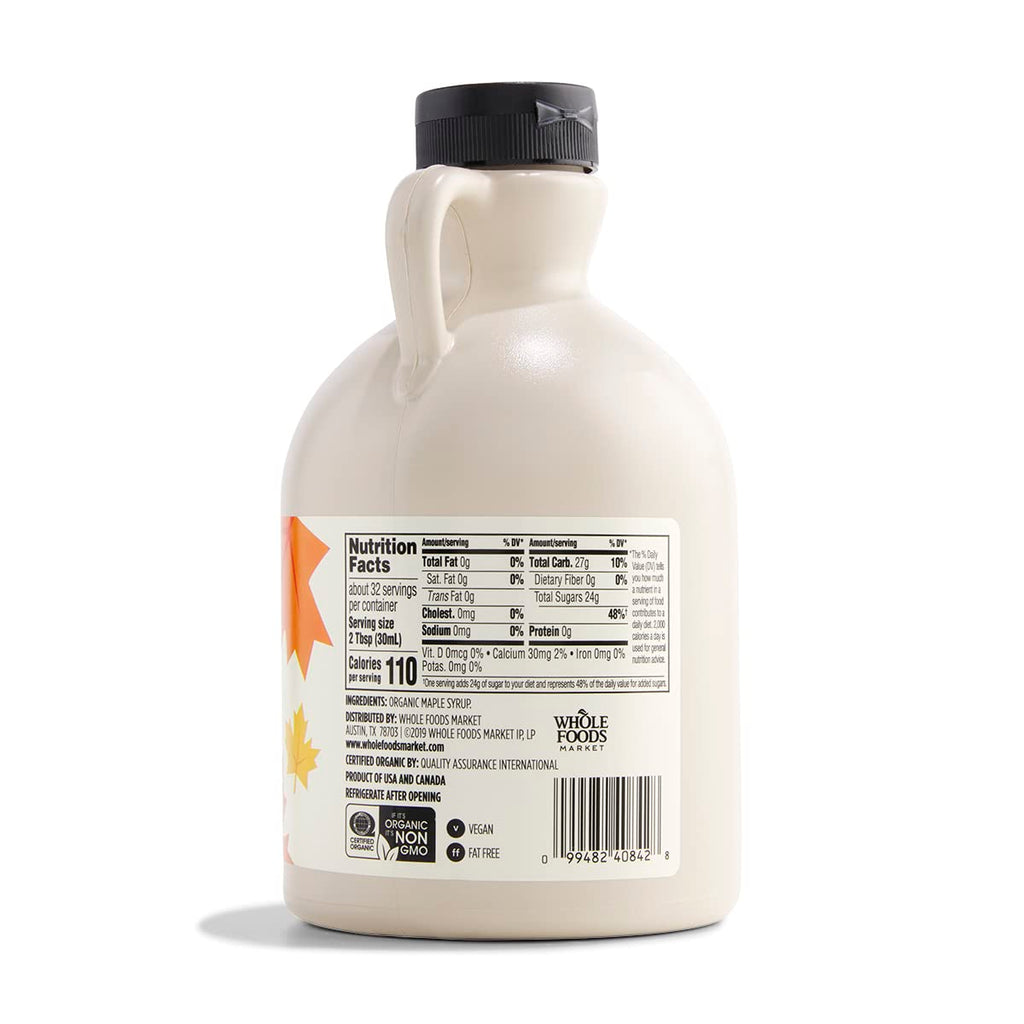 365 by Whole Foods Market, Organic Grade A Dark Maple Syrup, 32 Fl Oz