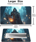 MTG Playmat - Non-Slip Backing Printing, Ideal for Card Game Enthusiasts TCG Playmat (Demon Skeleton-No Deck)