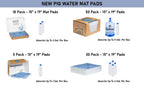 PIG Water Absorbent Mat - Reusable - 20 Pack - 15" x 19" Pads - PM50566