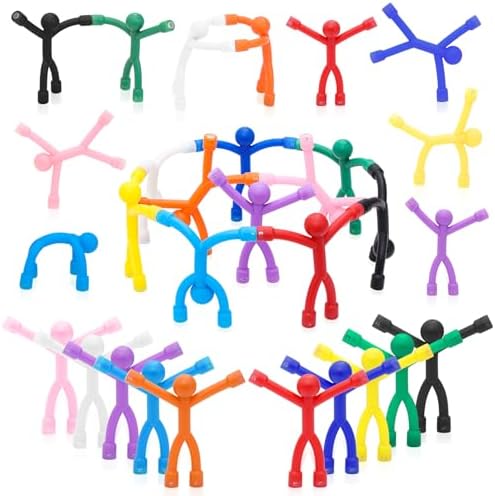 30Pcs Magnetic Travel Toys, Magnets Men for Kids, Cute Magnetic People for Refrigerator, Fridge Magnets Fidget Toys for Adults Kids Gifts