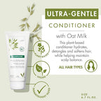 Klorane Ultra-Gentle Conditioner with Oat Milk, Sulfate-Free, Dermatologist and Pediatric Tested, Hypoallergenic, Vegan, Plant-based, Biodegradable 6.7 Fl Oz (Pack of 1)
