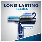 Gillette Sensor2 Plus Fixed Men's Disposable Razor, 10 Count (Pack of 3) Blue