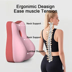 XYHOMECP Multifunctional Slope Pillow,Butt Cushion for Couples Pregnanly Pillow to Read in Bed Waist at Home Sitting,with Memory Sponge,Comfortable and Breathable, Pink,18.9‘’16‘’