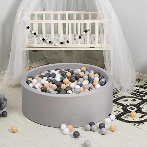 GOGOSO Ball Pits Balls for Toddlers Pack of 50 100 200 Plastics Shape Ball Non-Phthalate Non-BPA Non-Toxic 2.2-Inch Crush Proof Play Balls