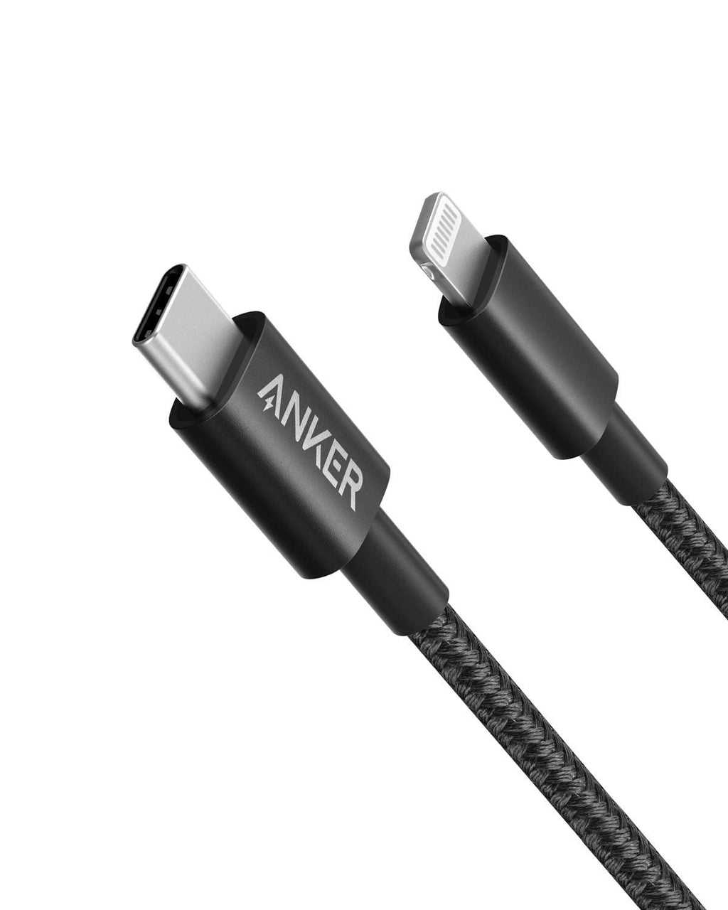 Anker New Nylon USB C to Lightning Cable, MFi-Certified Cord (6 ft, Black)