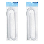 Intex 1.25" Diameter Easy to Install Accessory Pool Pump Replacement Hose, 59" Long for Intex Models 607 and 637, 2 Pack, White