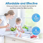 Waterdrop FXHSC Whole House Water Filter, Replacement for GE® FXHSC, GXWH40L, GXWH35F, American Plumber W50PEHD, W10-PR, Culligan® R50-BBSA, 5 Micron, 10" x 4.5", High Flow Sediment Filters, Pack of 2