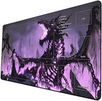 MTG Playmat, Game Play Mat for MTG TCG 24 x 14 inches Trading Card Inked Game Playmats with Storage Bag Smooth Rubber Surface Battle Game