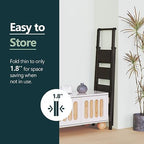 WOA WOA 4 Step Ladder, Ladders for Home, Anti-Slip Pedals, Aluminum Step Stool Foldable, Lightweight to Move, Ease of Storage, Reach 9ft for Closet Kitchen Library, Hold 300lbs - Black