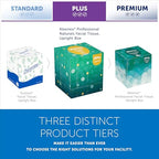 Kleenex Professional Naturals Facial Tissue with Plastic-Free Eco Packaging, Bulk (56027), 2-Ply, White, Upright Cube Boxed Format, Designed for Business (90 Tissues/Box, 36 Boxes, 3,240 Sheets/Case)