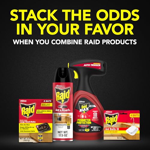 Raid Double Control Large Roach Baits (8 Count (Pack of 1))