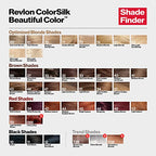 Revlon ColorSilk Permanent Hair Color, 100% Gray Coverage Dye Kit, Ammonia-Free, Keratin and Amino Acids, Red Shades, 45 Bright Auburn (Pack of 3)