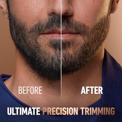 King C. Gillette Beard Trimmer PRO, 40 Length Settings, Cordless Design, Holiday Gifts for Men, 1 Trimmer, 1 Brush, 2 Combs, 1 Charger and 1 Zip Pouch