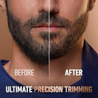 King C. Gillette Beard Trimmer PRO, 40 Length Settings, Cordless Design, Holiday Gifts for Men, 1 Trimmer, 1 Brush, 2 Combs, 1 Charger and 1 Zip Pouch