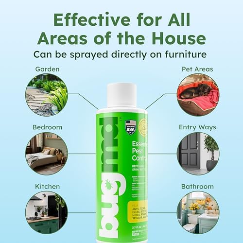BugMD Ant Killer & Bug Spray Concentrate 3.7 oz and Empty Refillable Spray Bottle 32 oz.