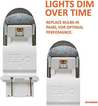 SYLVANIA - 3157 ZEVO LED Red Bulb - Bright LED Bulb, Ideal for Stop and Tail Lights (Contains 2 Bulbs)