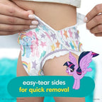 Pampers Easy Ups Pull On Training Underwear Girls, 2T-3T, 2 Month Supply (2 x 140 Count) with Sensitive Water Based Baby Wipes 12X Multi Pack Pop-Top and Refill (1008 Count)