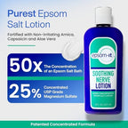 Epsom-It Soothing Nerve Lotion - Epsom Salt Magnesium Lotion, Topical Magnesium Cream with Capsaicin & Arnica for Muscle and Leg Discomfort Helping Better Sleep, 8.0 oz.