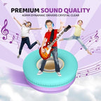 Kids Bluetooth Headphones, Lightweight Wireless Headphones for Kids, 85/94dB Volume Limited, 60 Hours Playtime, Bluetooth 5.3, Over-Ear Toddler Headsets with Built-in Mic-Purple