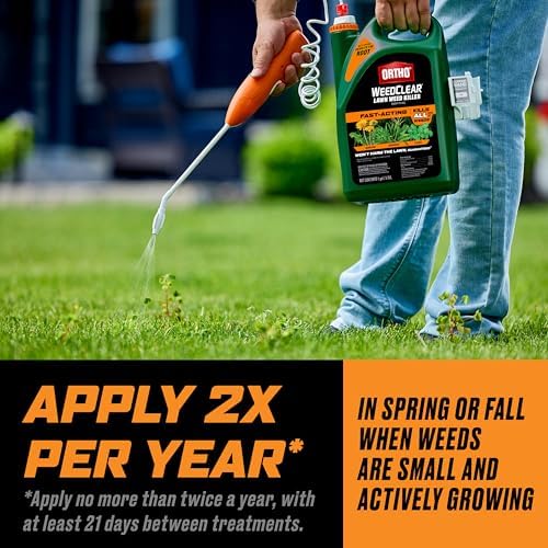 Ortho WeedClear Lawn Weed Killer Ready-to-Use, Refill, Kills Crabgrass, Dandelion and Clover, 1 gal.