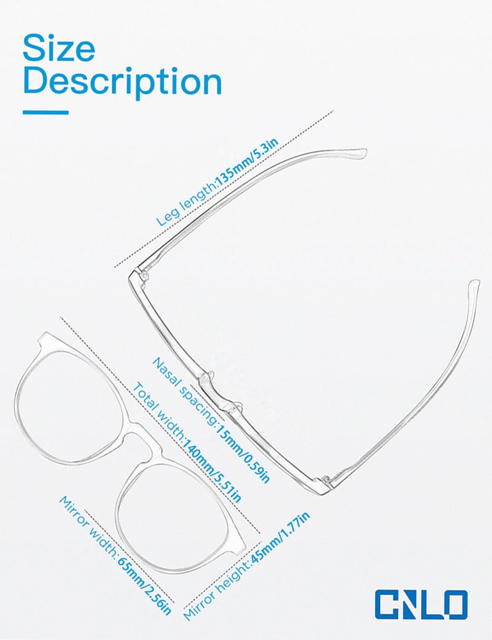 CNLO Blue Light Blocking Glasses,Computer Glasses,Anti Eyestrain, Lightweight Frame Eyeglasses,Men/Women… (Amber)