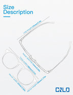 CNLO Blue Light Blocking Glasses,Computer Glasses,Anti Eyestrain, Lightweight Frame Eyeglasses,Men/Women… (Amber)