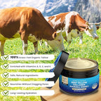 Whipped Beef Tallow Balm for Skin, 5 oz - 8-in-1 Organic Multi-Use Natural Moisturizer for Face, Body, Lips - Hydrates Dry & Cracked Skin with Grass-Fed Ingredients, Collagen, Manuka Honey (Unscented)
