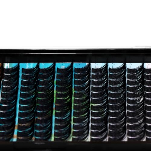 Dedila120Pcs 8-20mm Available Handmade D Curl Wide Stem Individual False Eyelashes Cluster Eyelash Extensions Dramatic Look Volume Eye Lashes Set Home DIY Lashes (18mm)