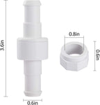 ATIE 280, 380, 180 Pool Cleaner Hose Swivel D20 and Hose Nut D15 Combo Kit Replacement For Zodiac Polaris 280, 380, 180 Pool Cleaners (3 Pack)