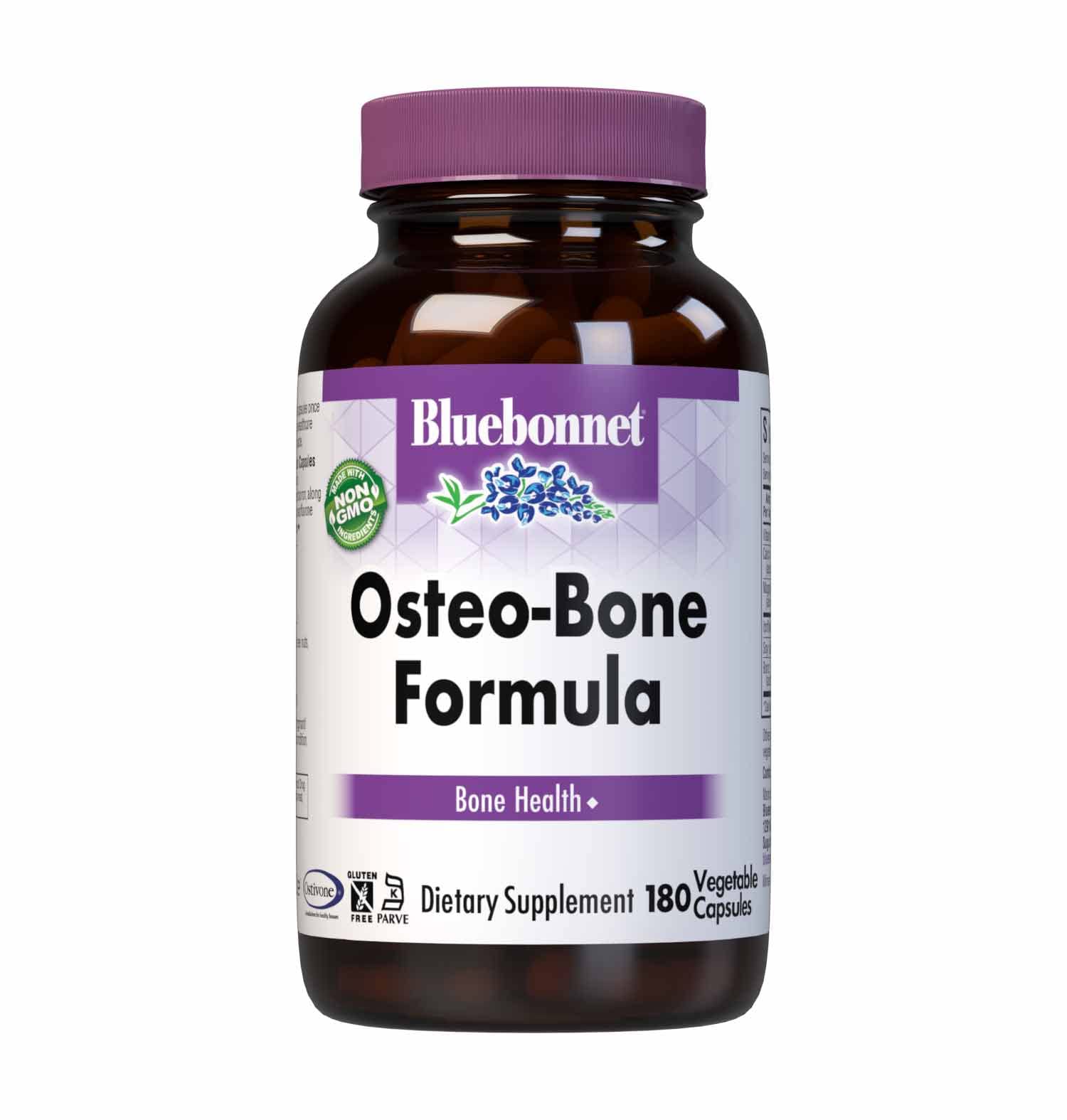BlueBonnet Osteo-Bone Formula Vegetarian Capsules, 180 Count