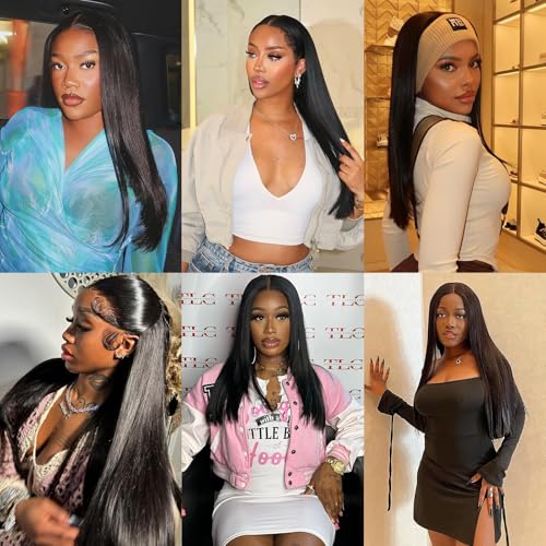 Liang Dian 16 Inch Human Hair Bundles Natural Color 4 Bundles With 14" Closure 12A Brazilian Virgin Hair 100% Unprocessed Straight Human Hair Bundles(16" 16" 16" 16" with 14" Closure)
