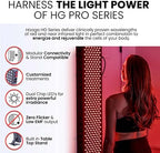 Hooga Red Light Therapy for Face and Body, Red Near Infrared Light with Timer and Stand. 60 Dual Chip LEDs. Flicker Free Clinical Grade Panel for Energy, Pain, Skin, Recovery, Performance. PRO300