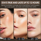FOCALLURE PerfectBase Lasting Poreless Liquid Foundation, Medium to Full Coverage with Matte Finish, Covers Blemishes & Under-Eye Circles for All Skin Types, CP32 AMBER