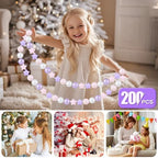 GOGOSO Balls for Ball Pit - Plastic Ball for Toddlers 1-3, Baby Kids Ball Pool Decoration 50 100 200 300 500 1000 (A Purple+Pink+White+Clear, 200 Balls)