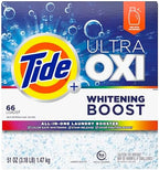 Tide All in One Laundry Booster, Color Safe Whitening, Stain and Odor Fighter, 66 Loads, 51 oz