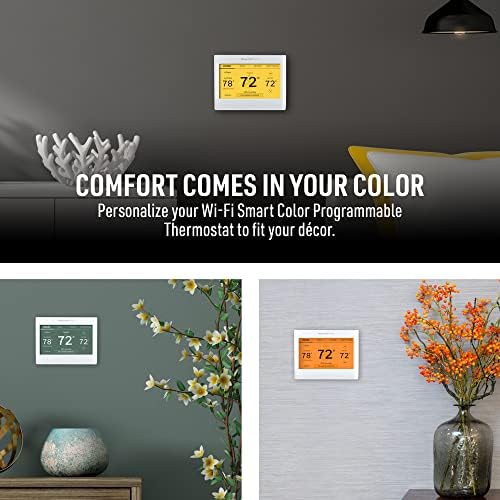 Honeywell Home Smart Color Wi-Fi Programmable Touch Screen Thermostat, Energy Star, Alexa Ready, White - C-Wire Required, Not Compatible with Line Volt Heating, RTH9600WF