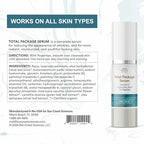 Sun Coast Sciences Total Package Serum - Vitamin C Serum with Hyaluronic Acid & Peptides for Face - Hydrating Anti Aging Face Serum for Smoother, Firmer Looking Skin - 1 Fl Oz (Pack of 1)