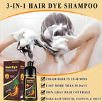 Wine Red Hair Dye Shampoo 3 in 1, Long-lasting & Natual Hair Color Shampoo, Herbal Ingredients Natural Shampoo Hair Dye Effect in Minutes, Gifts for Men Women 500ml