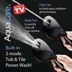 Hotel Spa AquaCare As-Seen-On-TV High Pressure Handheld/Rain 50-mode 3-way Shower Head Combo with Adjustable Arm - Anti-clog Nozzles, Tub & Pet Power Wash, 6 ft. Hose, Rubbed Bronze Finish